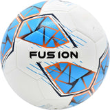 Precision Fusion FIFA Basic Training Size 5 Football - White/Cyan/Orange/Grey