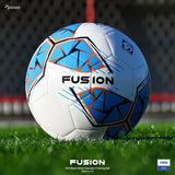 Precision Fusion FIFA Basic Training Size 5 Football - White/Cyan/Orange/Grey