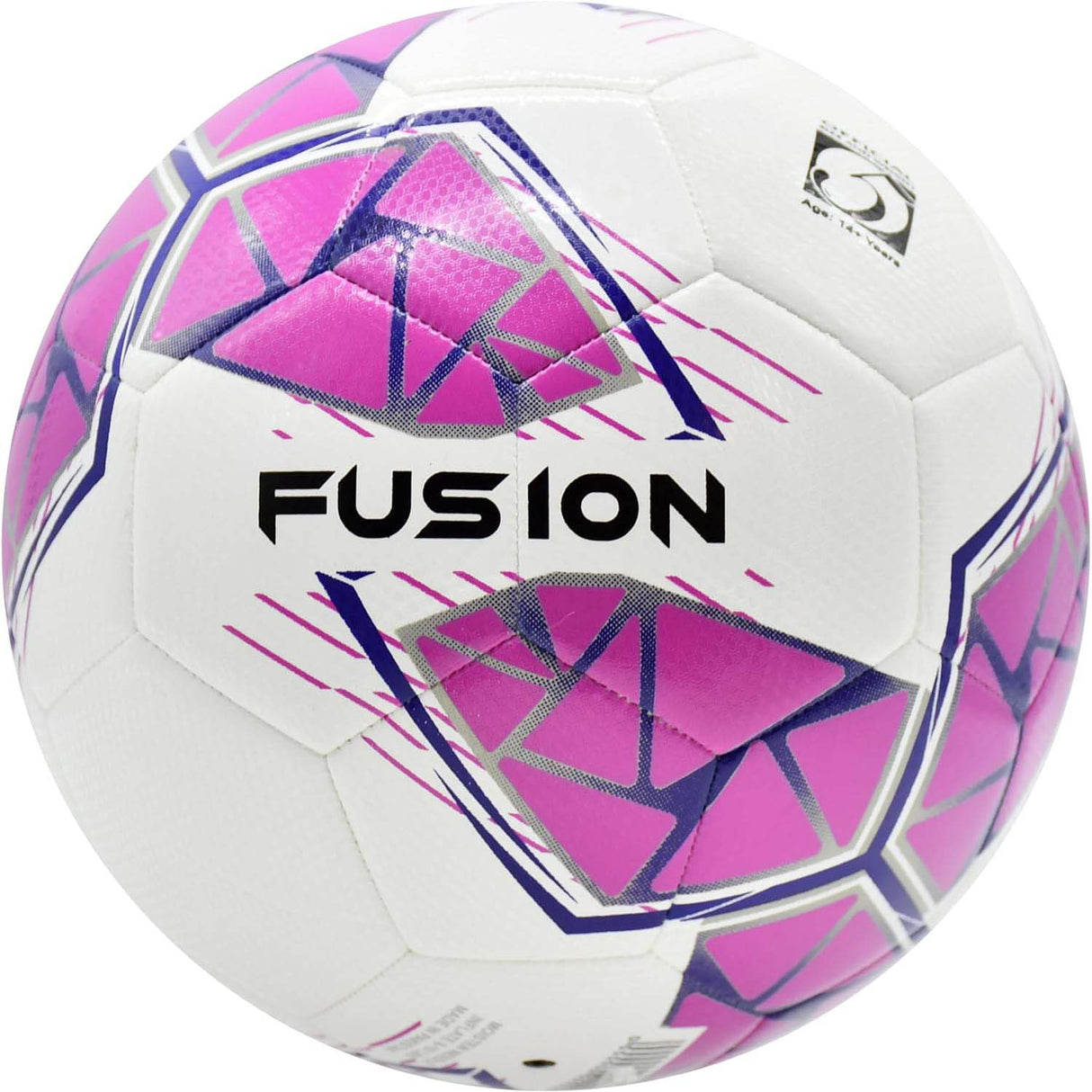 Precision Fusion FIFA Basic Training Size 5 Football - White/Pink/Purple/Grey