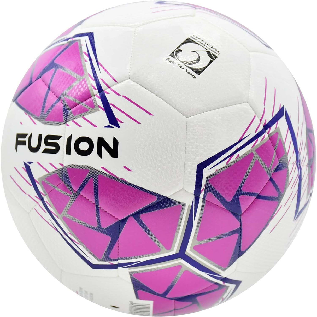 Precision Fusion FIFA Basic Training Size 5 Football - White/Pink/Purple/Grey