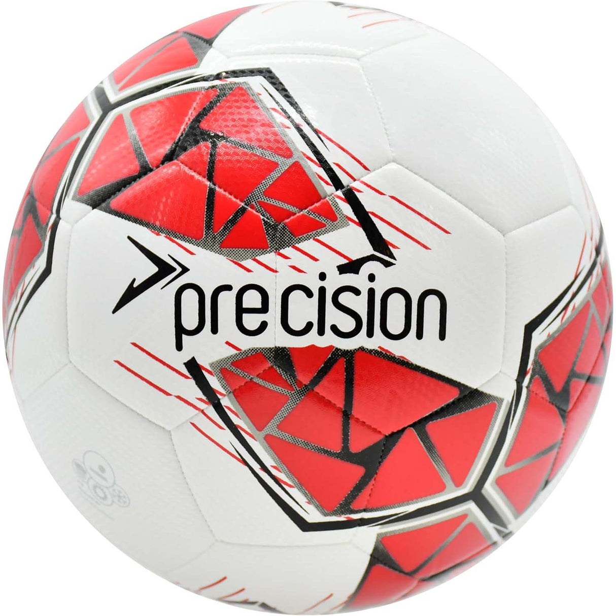 Precision Fusion FIFA Basic Training Size 5 Football - White/Red/Grey/Black