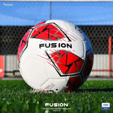 Precision Fusion FIFA Basic Training Size 5 Football - White/Red/Grey/Black