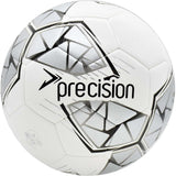 Precision Fusion FIFA Basic Training Size 5 Football - White/Silver/Black/White