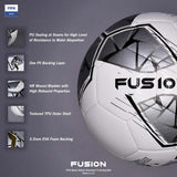Precision Fusion FIFA Basic Training Size 5 Football - White/Silver/Black/White