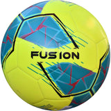 Precision Fusion FIFA Basic Training Size 5 Football - Fluo Yellow/Teal/Cyan/Red