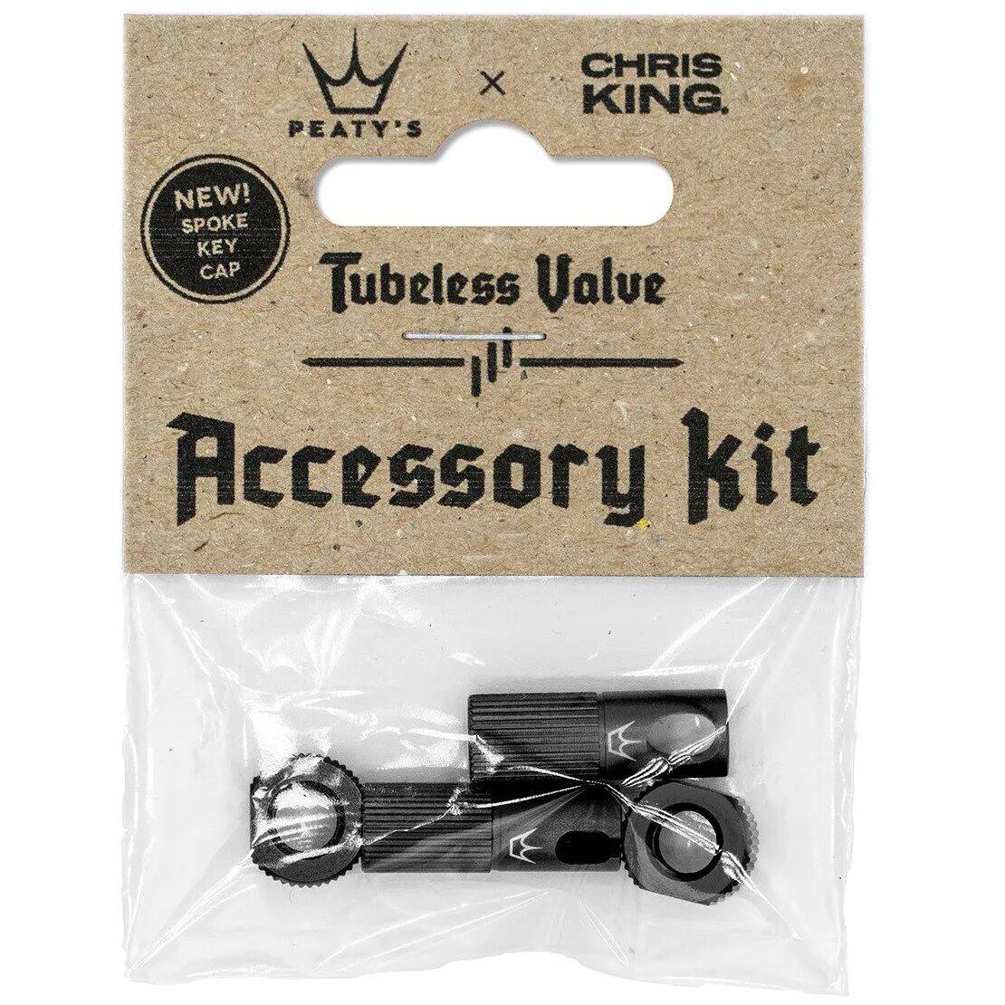 Peatys x Chris King (MK2) Tubeless Valves Accessory Kit - Black