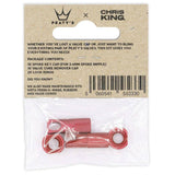 Peatys x Chris King (MK2) Tubeless Valves Accessory Kit - Red