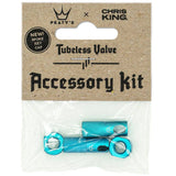 Peatys x Chris King (MK2) Tubeless Valves Accessory Kit - Turquoise