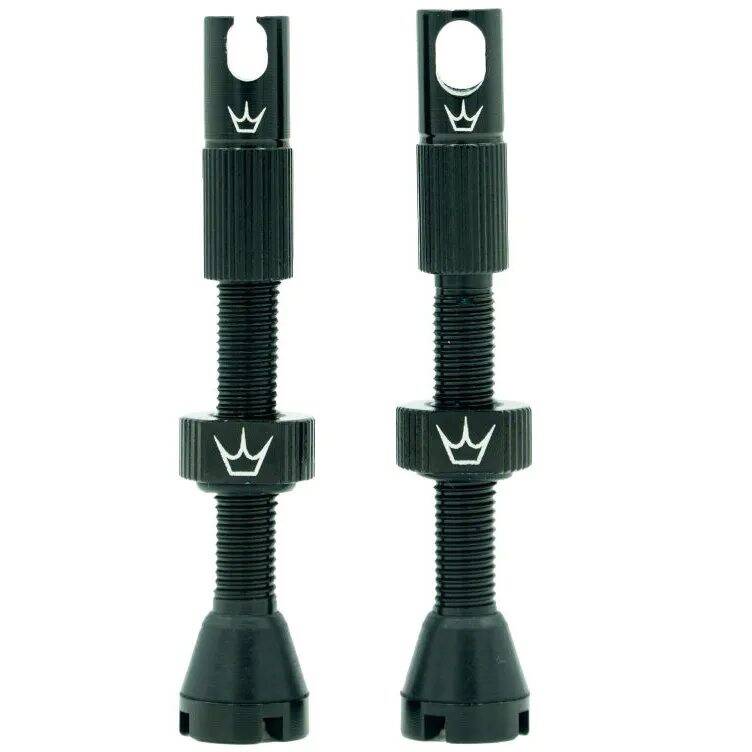 Peatys x Chris King (MK2) Tubeless Valves - Black 42mm