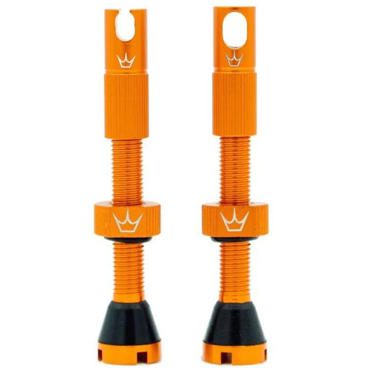 Peatys x Chris King (MK2) Tubeless Valves - Mango 42mm