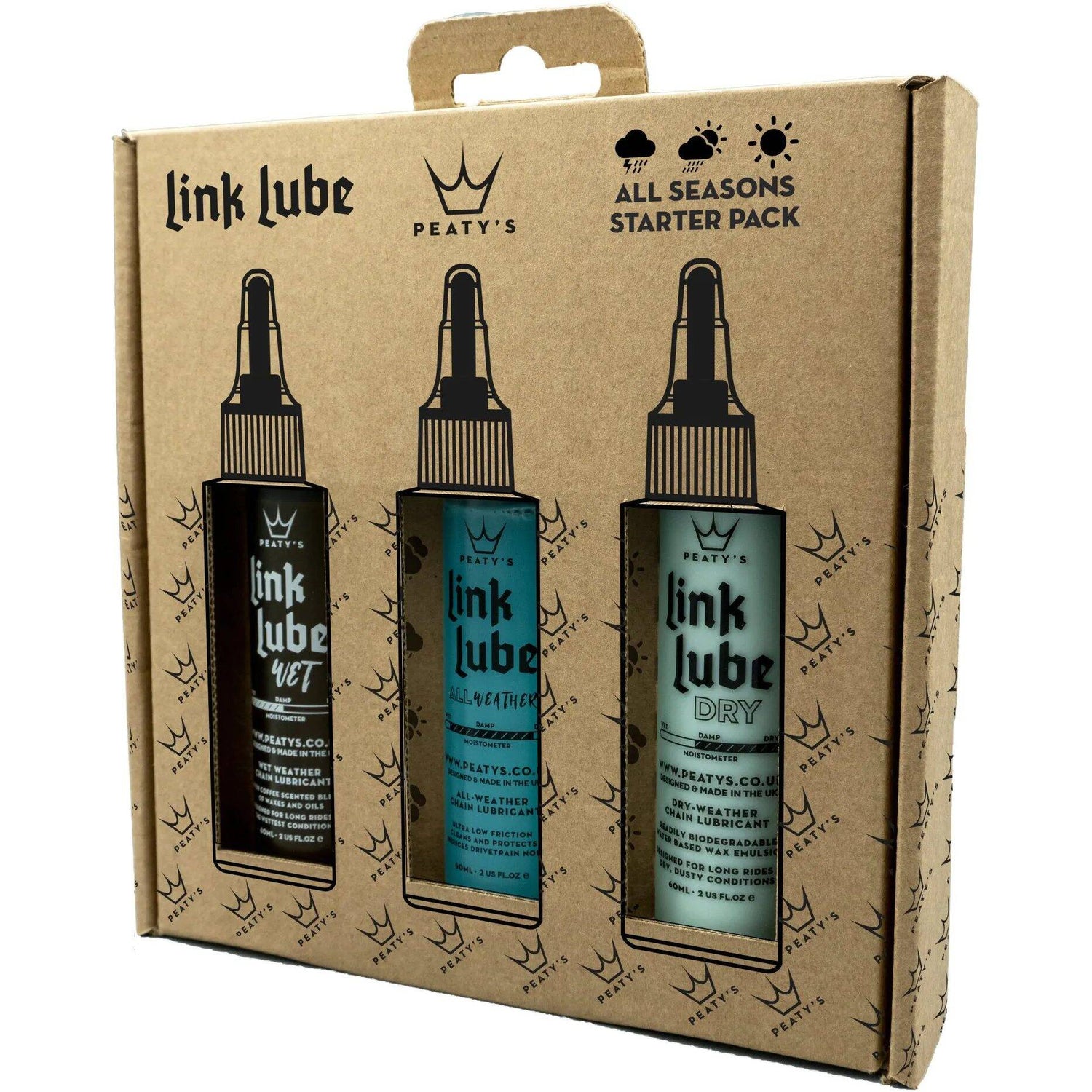 Peatys LinkLube All Seasons Starter Pack Bike Lubricant