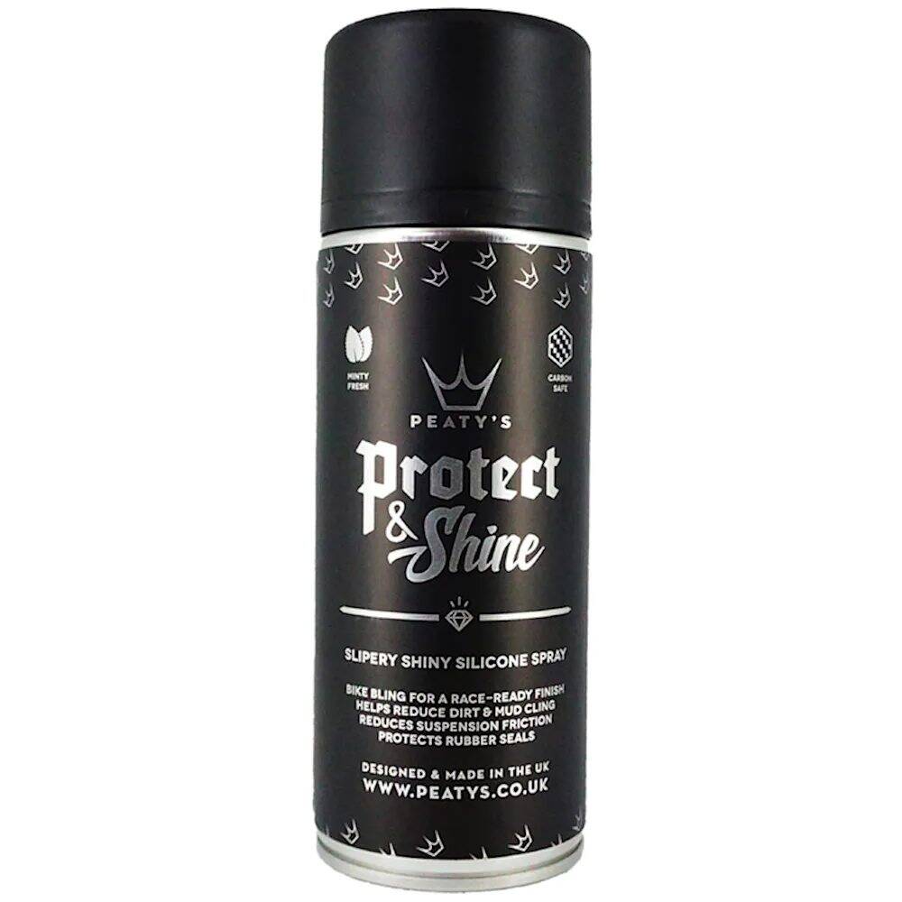 Peatys Protect &amp; Shine Silicone Spray 400ml Aerosol Bike Cleaner