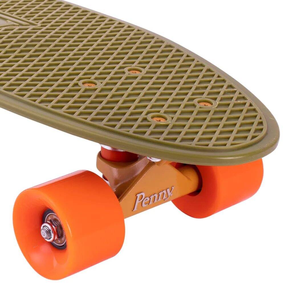 Penny Burnt Olive Complete Cruiser - Green/Orange 27''