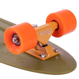 Penny Burnt Olive Complete Cruiser - Green/Orange 27''