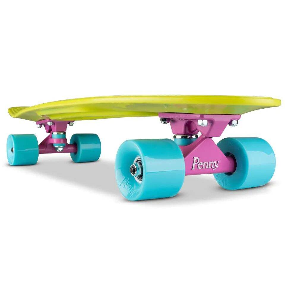 Penny Nickel Costa Complete Cruiser - Lime Green/Pink 27''