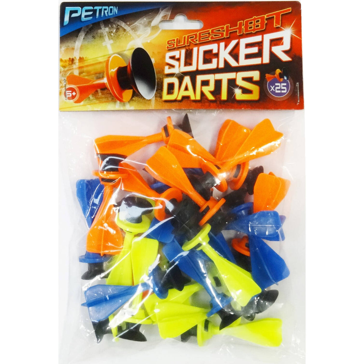 Petron Sureshot Toy Sucker Darts (Pack of 25) - Multi