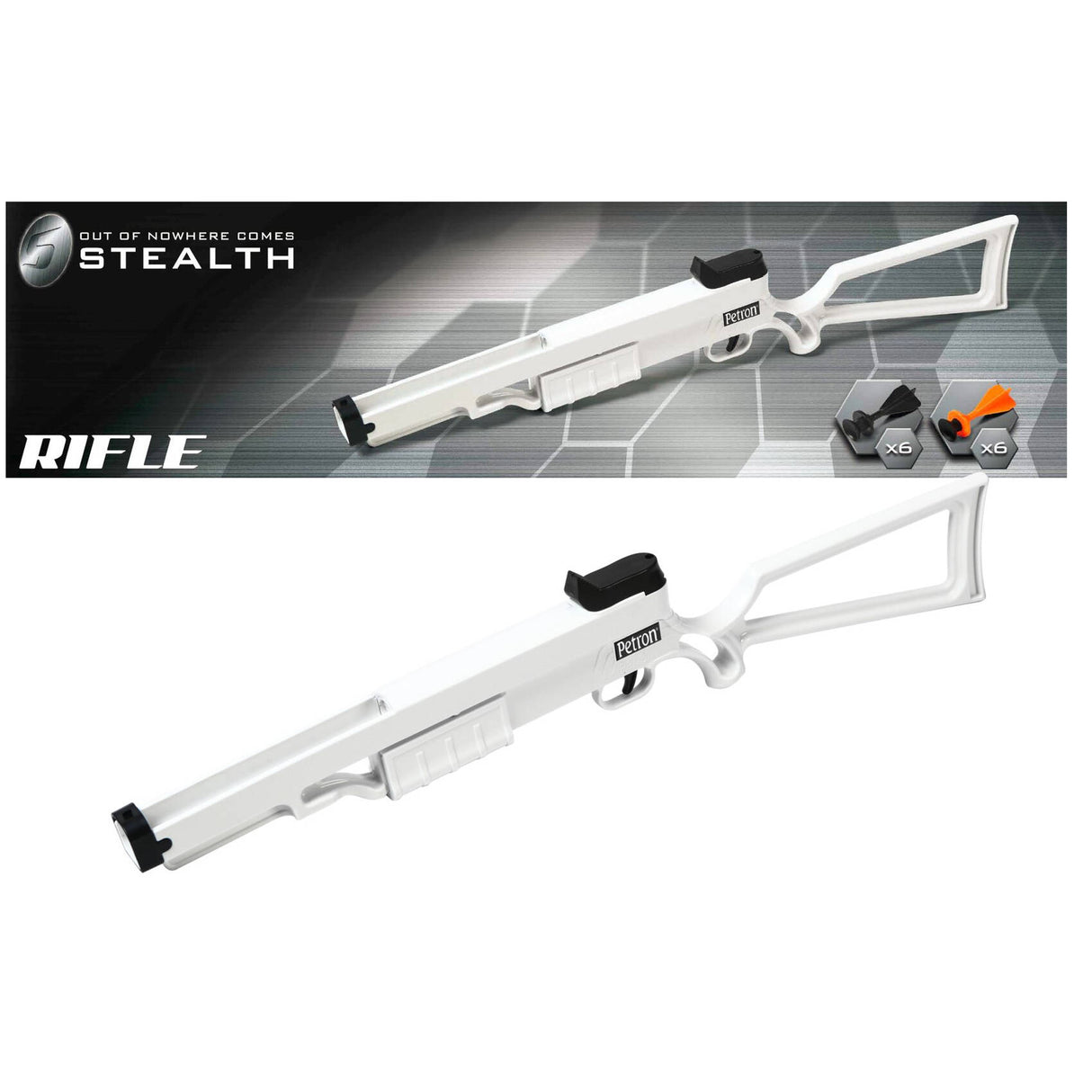 Petron Stealth Toy Rifle - White
