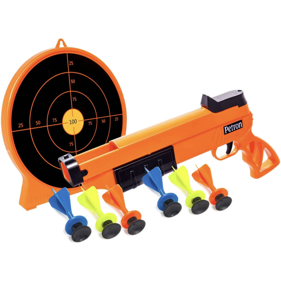 Petron Sureshot Toy Pistol and Target Combo Pack - Orange