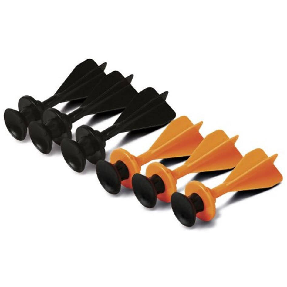 Petron Stealth Toy Darts (Pack of 25) - Black/Orange