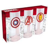 ABYstyle Avengers, Captain America &amp; Iron Man Glass Set (Pack of 3)