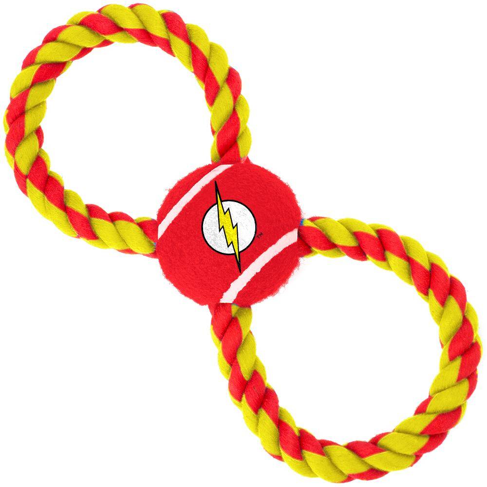 Dog Toy Rope Tennis Ball - Flash