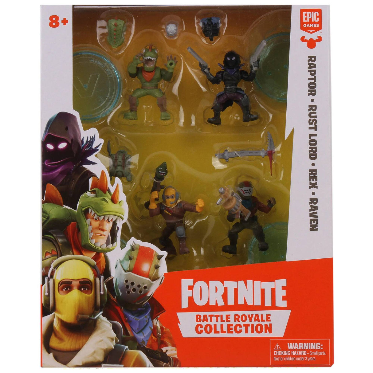 Fortnite Battle Royale Squad Pack - Raptor/Rust Lord/Rex/Raven