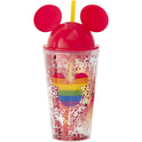 Funko Disney Cup With Straw - Mickey Rainbow
