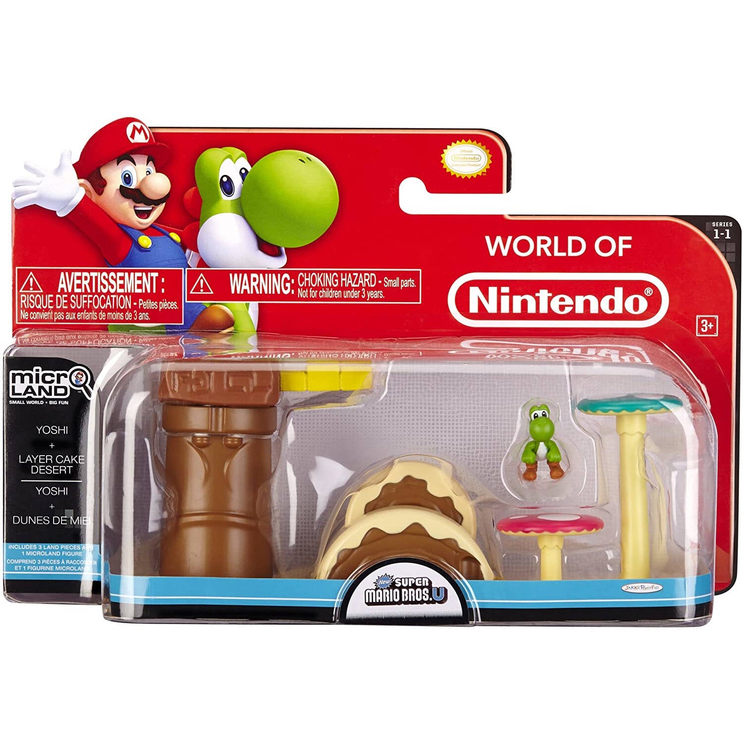 Jakks Pacific World of Nintendo Micro Land Playset - Layer Cake Desert With Yoshi