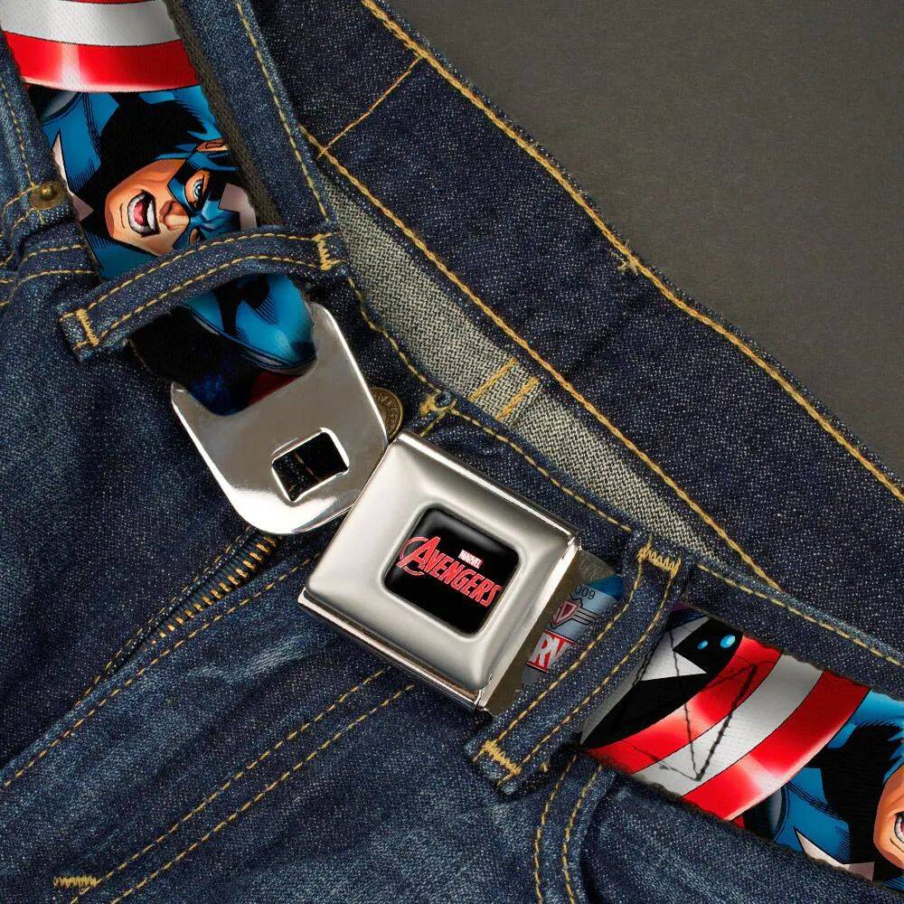 Buckle-Down Captain America Belt