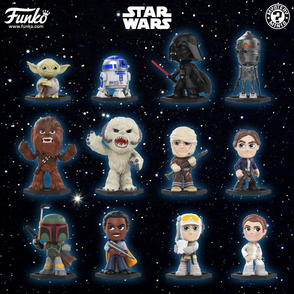 Funko Mystery Mini: Star Wars The Empire Strikes Back Bobble Heads -  Han