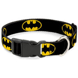 Plastic Clip Collar - Batman Shield - L 15-26''