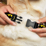 Plastic Clip Collar - Batman Shield - M 11-17''