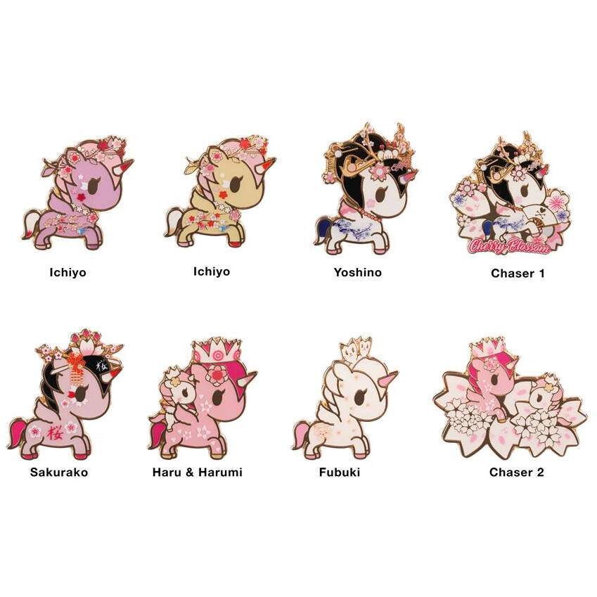 Tokidoki Pin Tokidoki Cherry Blossom Enamel Pin Blind Box (Single) | SkateHut ...