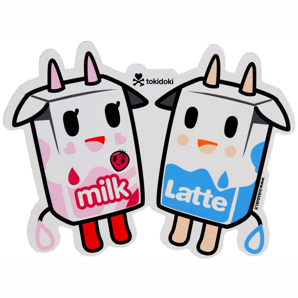 Tokidoki Latte and Strawberry Milk Sticker