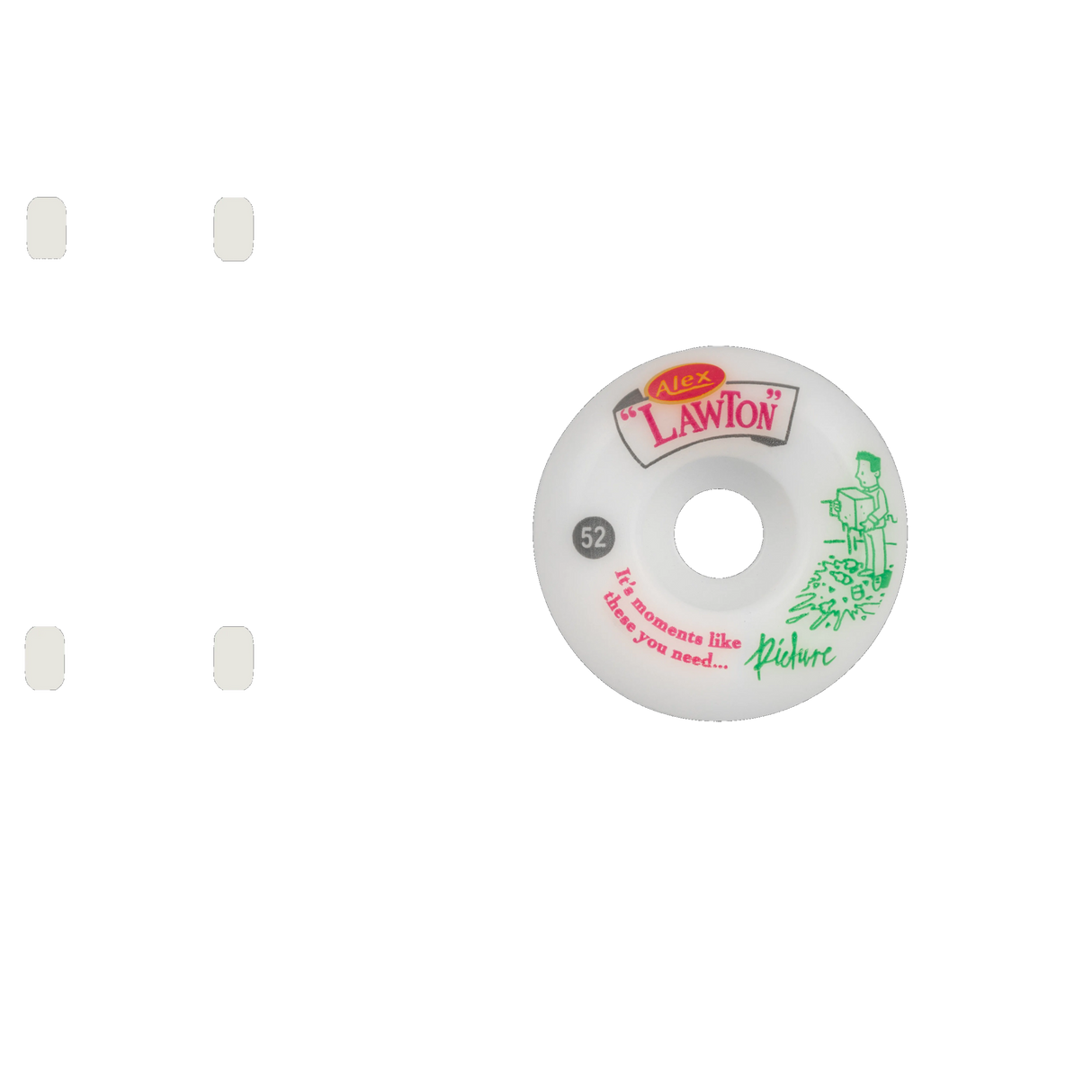 Picture Wheel Co. Alex Lawton Moments Skateboard Wheels - 52mm
