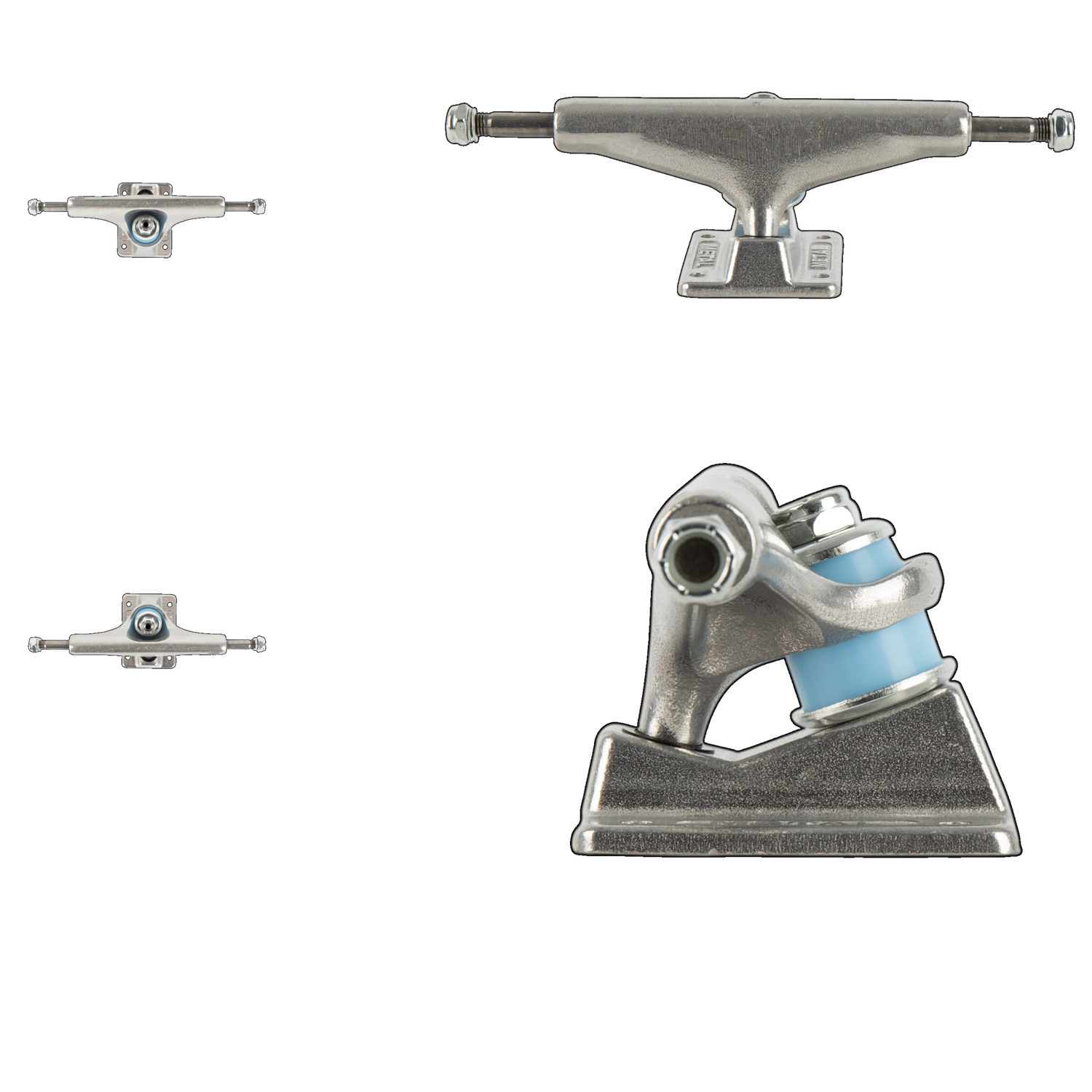 Picture Wheel Co. Custom Coloured Skateboard Trucks - Silver OG 5.25''