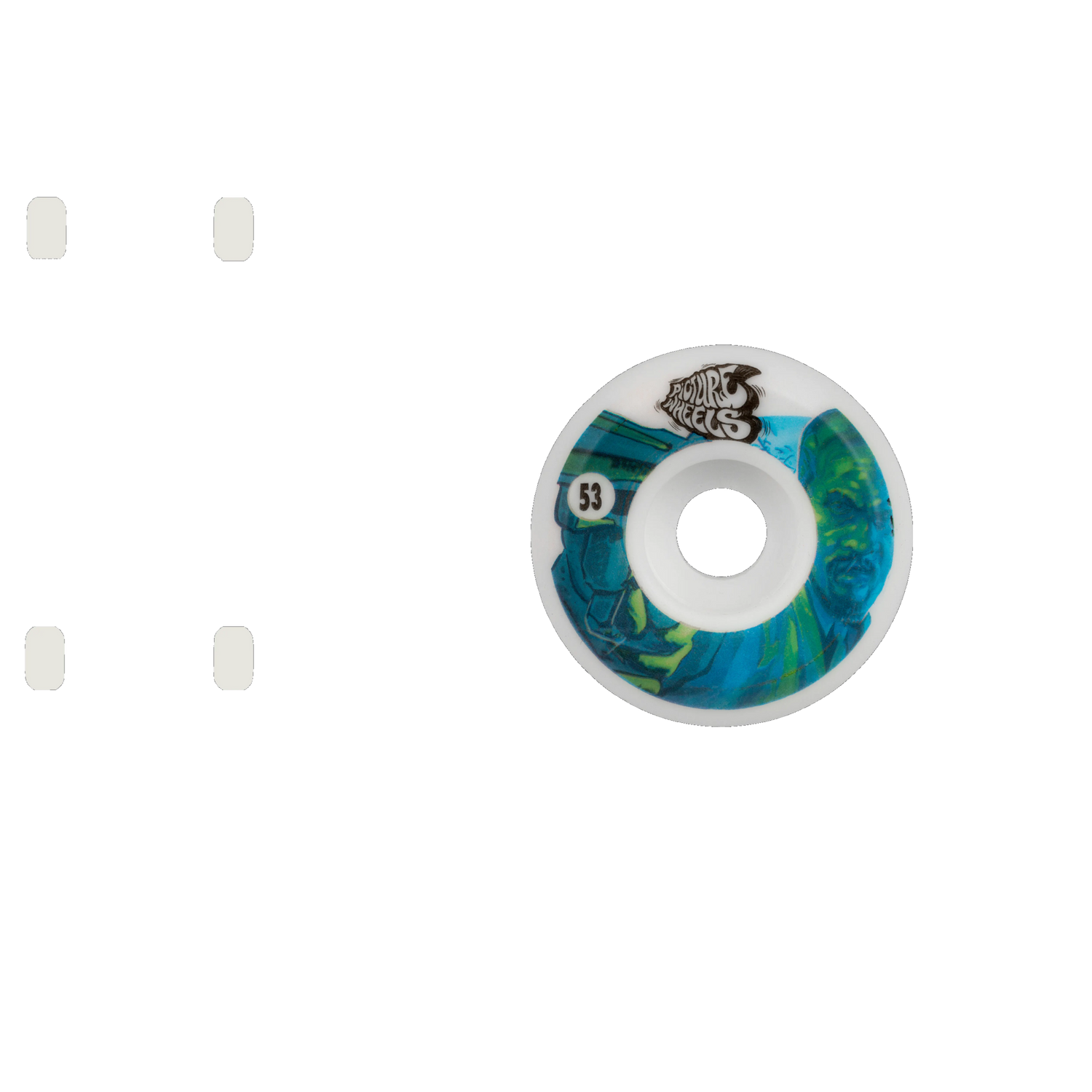 Picture Wheel Co. Kung Fu Drifters Hitman Skateboard Wheels - 53mm