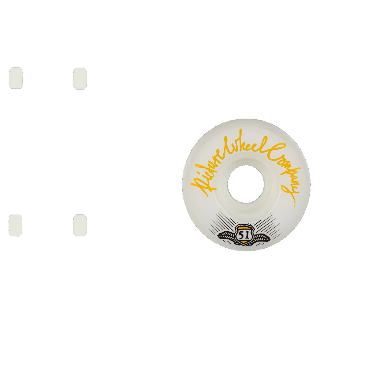 Picture Wheel Co. POP Skateboard Wheels - Yellow 51mm