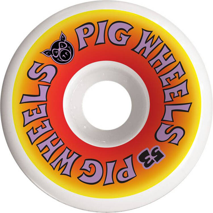 Pig Wheels Wordmark Skateboard Wheels - 53mm