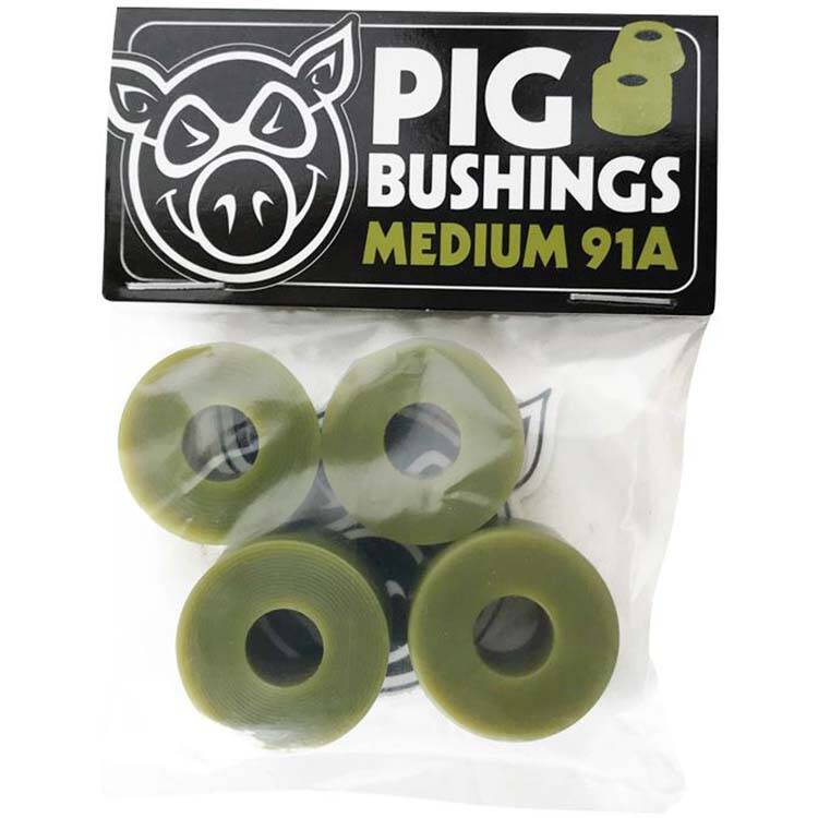 Pig Wheels Medium Skateboard Bushings - Olive 91a