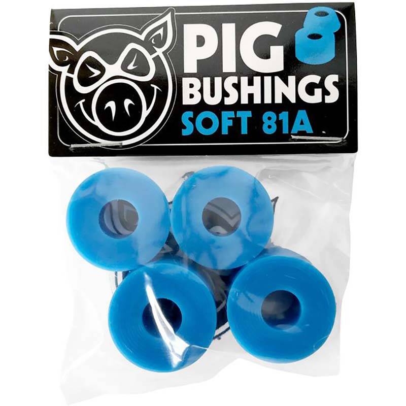 Pig Wheels Soft Skateboard Bushings - Blue 81a