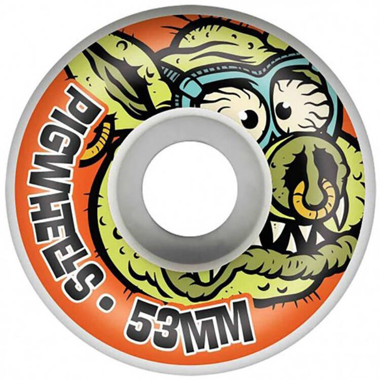 Pig US Made Toxic Skateboard Wheels 53mm - Orange