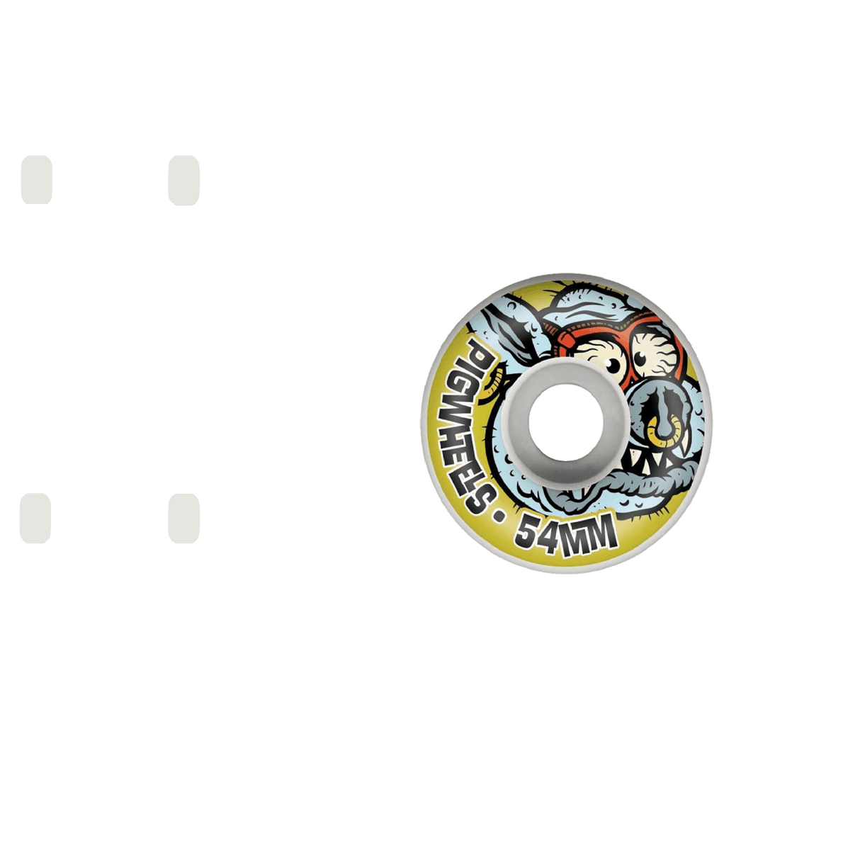 Pig US Made Toxic Skateboard Wheels - Yellow 54mm