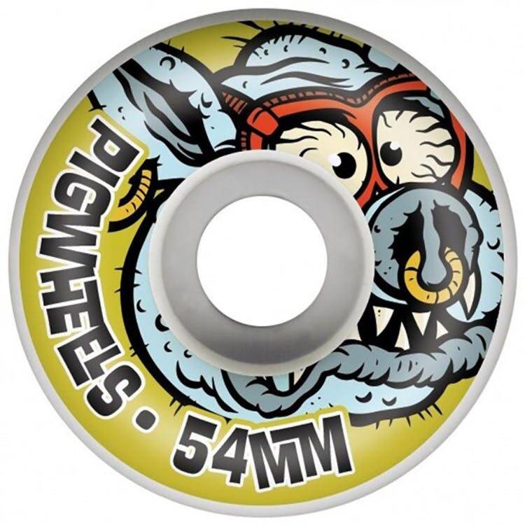 Pig US Made Toxic Skateboard Wheels 54mm - Yellow