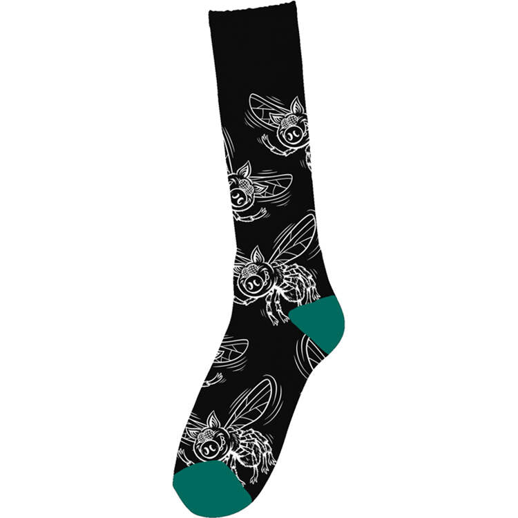 Pig Wheels Pigs Fly Socks - Black