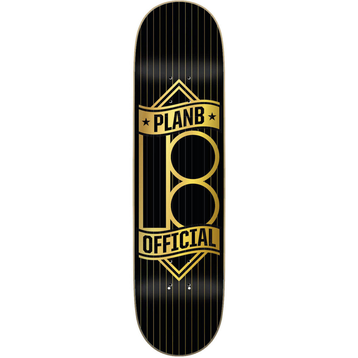 Plan B Banner Gold Skateboard Deck - 8.375