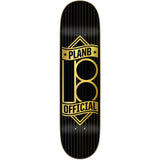 Plan B Banner Gold Skateboard Deck - 8.375