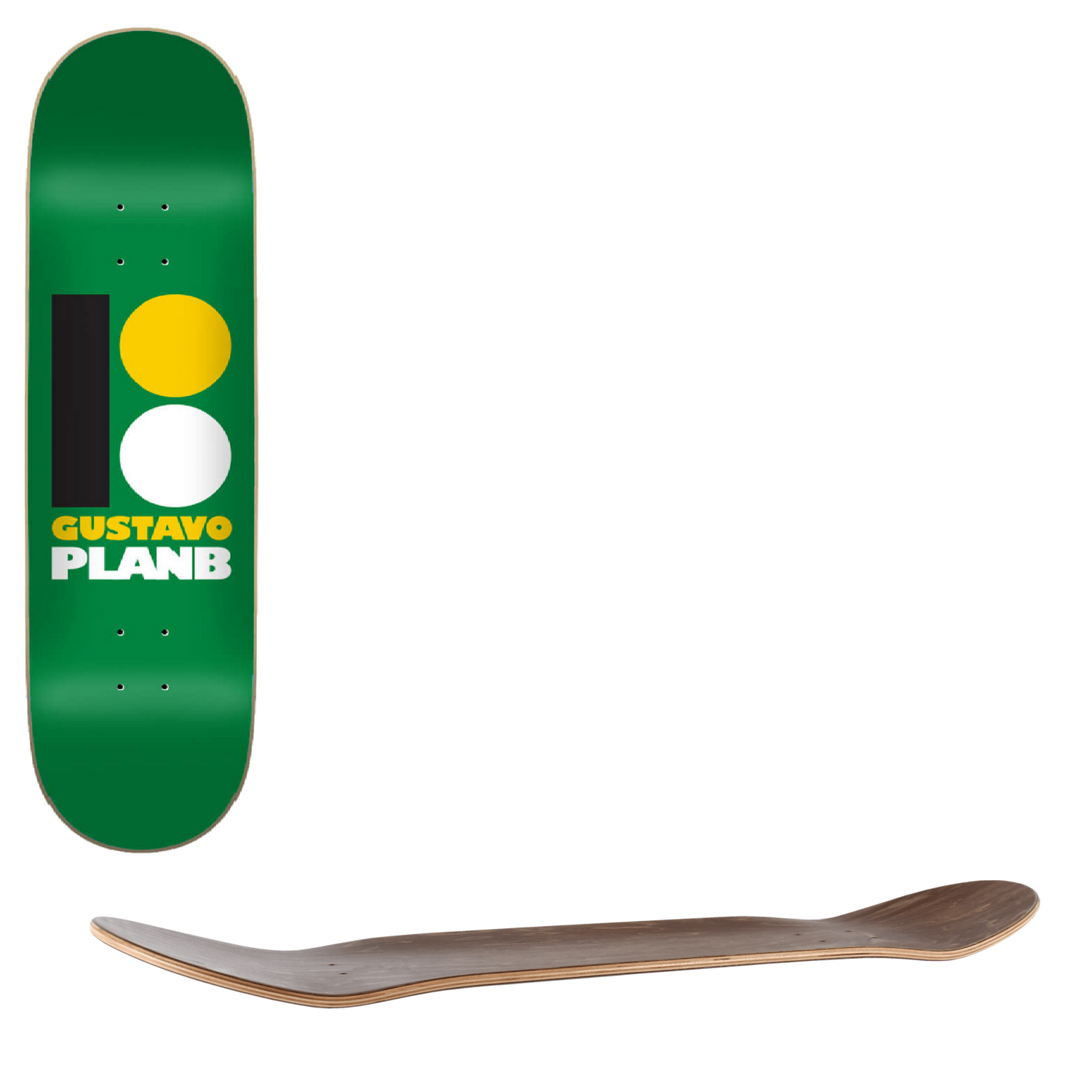 Plan B Original Skateboard Deck - Gustavo 7.75"