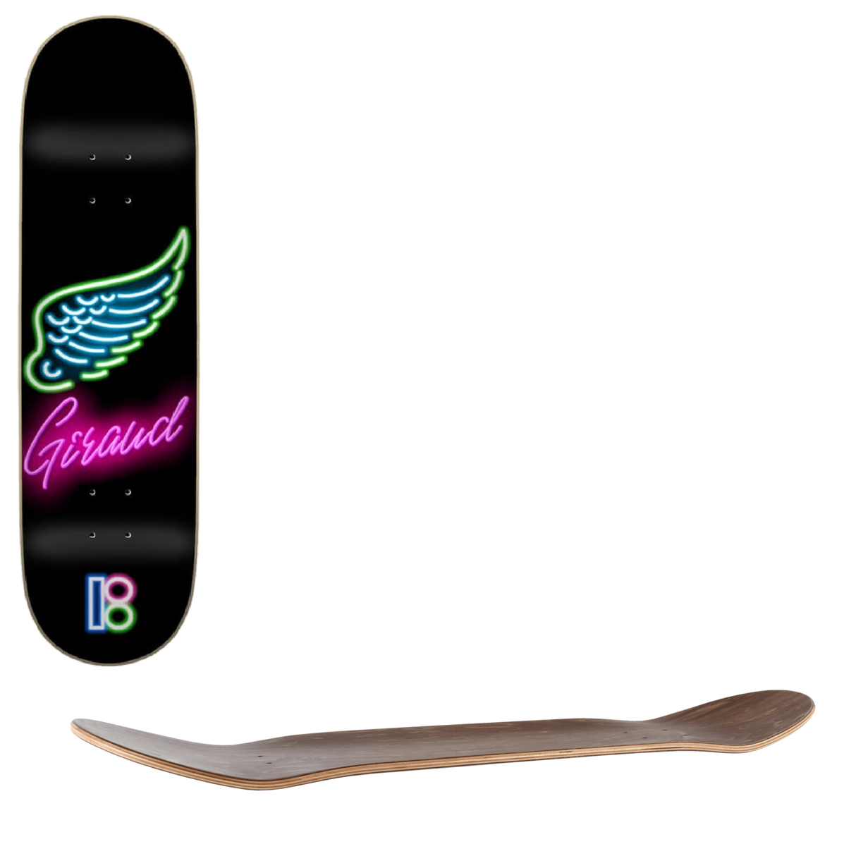 Plan B Aurelien Neon Skateboard Deck - 8''