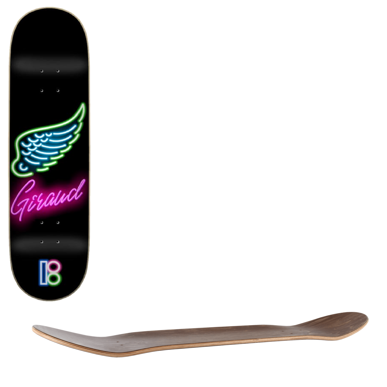 Plan B Aurelien Neon Skateboard Deck - 8''